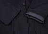 ROMEO GIGLI Italy. Black Shawl Collar Off-shoulder Jacket