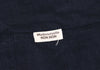 Mademoiselle NON NON Japan. Navy Back Button Short Sleeves Linen Dress