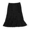 COMME des GARCONS JUNYA WATANABE JAPAN. Black Nylon Stretch Ruffle Skirt