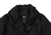 HIROKO KOSHINO JAPAN. HIROKO BIS Black Wire Collar Padding Poly Coat