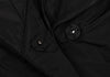 HIROKO KOSHINO JAPAN. HIROKO BIS Black Wire Collar Padding Poly Coat