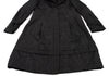 HIROKO KOSHINO JAPAN. HIROKO BIS Black Wire Collar Padding Poly Coat