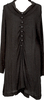ISSEY MIYAKE JAPAN. HaaT. Black Glitter Sequin Button Design Top