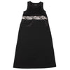 COMME des GARCONS TRICOT. JAPAN. Black Floral Mesh Sleeveless Dress