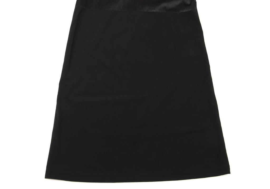 COMME des GARCONS TRICOT. JAPAN. Black Floral Mesh Sleeveless Dress