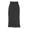 ROMEO GIGLI  ITALY. Charcoal Herringbone Weave Long Skirt