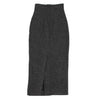 ROMEO GIGLI  ITALY. Charcoal Herringbone Weave Long Skirt