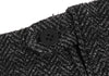 ROMEO GIGLI  ITALY. Charcoal Herringbone Weave Long Skirt