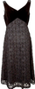Sybilla Madrid. Black Taped Mesh Switching Sleeveless Dress
