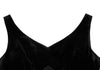 Sybilla Madrid. Black Taped Mesh Switching Sleeveless Dress