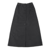 agnes b.PARIS. LOLITA Black Wool Blend Front Button Long Skirt