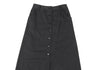 agnes b.PARIS. LOLITA Black Wool Blend Front Button Long Skirt