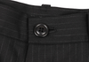 ISSEY MIYAKE JAPAN. sunaokuwahara, Black Wool Pinstripe Double Pants