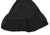 YOHJI YAMAMOTO JAPAN.  WORKSHOP Black Rayon Switching Belted Dress