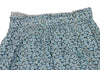 COMME des GARCONS JAPAN. TRICOT. Sky blue Waist Cut-off Washed Floral Wrap Skirt