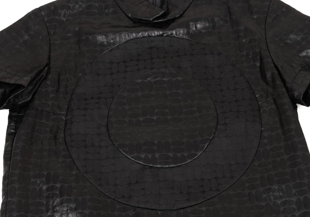 COMME des GARCONS JUNYA WATANABE JAPAN. Black Circle Design Pattern Dress