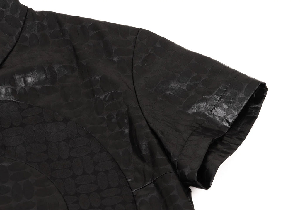 COMME des GARCONS JUNYA WATANABE JAPAN. Black Circle Design Pattern Dress