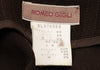ROMEO GIGLI ITALY. Brown Striped Slit Stretch Skirt