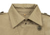 UNITED ARROWS JAPAN. Khaki/Beige Quilt Lining Detachable Faux Fur Trench Coat Beige