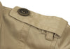 UNITED ARROWS JAPAN. Khaki/Beige Quilt Lining Detachable Faux Fur Trench Coat Beige