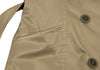 UNITED ARROWS JAPAN. Khaki/Beige Quilt Lining Detachable Faux Fur Trench Coat Beige