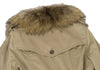 UNITED ARROWS JAPAN. Khaki/Beige Quilt Lining Detachable Faux Fur Trench Coat Beige