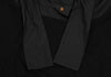 Vivienne Westwood UK. Red Label Orb Embroidery Black Ribbon Gather Top