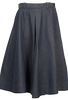 45RPM JAPAN. 45R Indigo Selvedge Out-seam Denim Flare Skirt