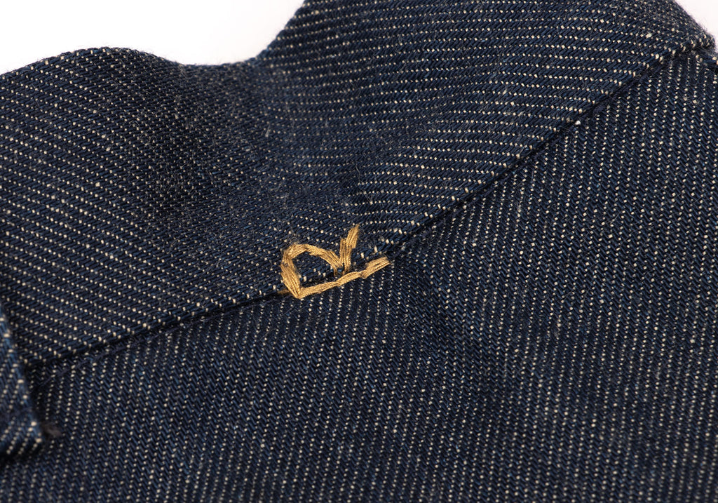 45RPM JAPAN. 45R Indigo Selvedge Out-seam Denim Flare Skirt