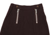 ISSEY MIYAKE JAPAN. zucca. Bordeaux Wool Zipper Design Skirt