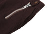 ISSEY MIYAKE JAPAN. zucca. Bordeaux Wool Zipper Design Skirt