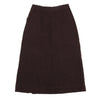 ISSEY MIYAKE JAPAN. zucca. Bordeaux Wool Zipper Design Skirt