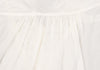 TSUMORI CHISATO JAPAN. White Cotton Silk Lace Switching Top White