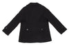 ISSEY MIYAKE JAPAN. zucca Navy Wool Nylon Short Pea Coat