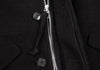 ISSEY MIYAKE JAPAN. zucca Black Wool Melton Hooded Coat