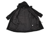 ISSEY MIYAKE JAPAN. zucca Black Wool Melton Hooded Coat
