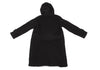 ISSEY MIYAKE JAPAN. zucca Black Wool Melton Hooded Coat