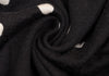 SENSOUNICO  JNBY JAPAN. Dot Printed Black Gather Design Knit Dress