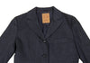 ROMEO GIGLI  ITALY. Navy Rayon Wool Pinstripe Jacket