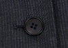 ROMEO GIGLI  ITALY. Navy Rayon Wool Pinstripe Jacket