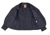 ROMEO GIGLI  ITALY. Navy Rayon Wool Pinstripe Jacket