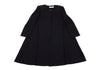 KRIZIA PARIS. Navy Wool No Collar 1B Long Jacket