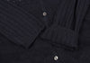 Mademoiselle NON NON  JAPAN. Navy Rayon Blend Lace Switching Semi Sheer Cardigan Top
