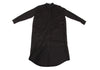 A/T ATSURO TAYAMA JAPAN. Black Side Button Design Long Shirt Dress