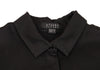 A/T ATSURO TAYAMA JAPAN. Black Side Button Design Long Shirt Dress