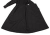 fou fou JAPAN. NEW W/TAG. Black Cotton Gun Flap Design Dress
