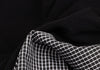 NARACAMICIE JAPAN. Black/Grey Checked Frill Switching Sleeveless Blouse
