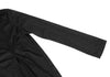 COMME des GARCONS JAPAN. Black Frill Design Semi-Sheer Dress