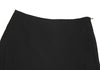 ANTEPRIMA ITALY. Black Rayon/Wool Back Pleats Switching A-line Skirt
