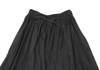GOMME JAPAN. Black Curve Switching Rayon Flared Skirt